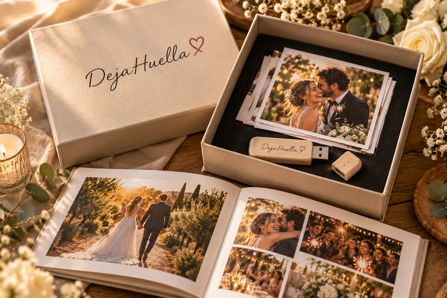 Huella Box: caja DejaHuella con USB personalizado